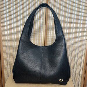 Coach Lana Shoulder Bag in Black Leather
